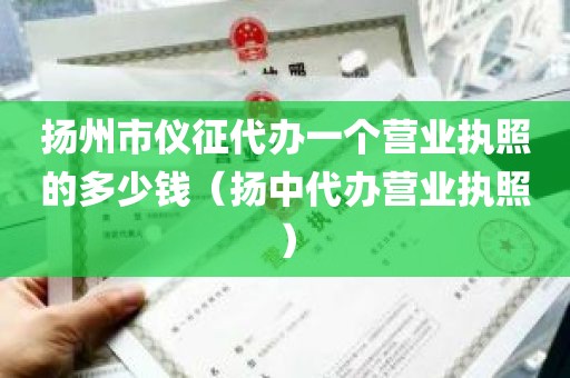 扬州市仪征代办一个营业执照的多少钱（扬中代办营业执照）