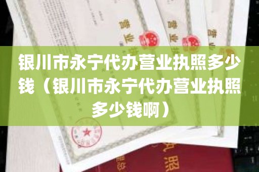 银川市永宁代办营业执照多少钱（银川市永宁代办营业执照多少钱啊）