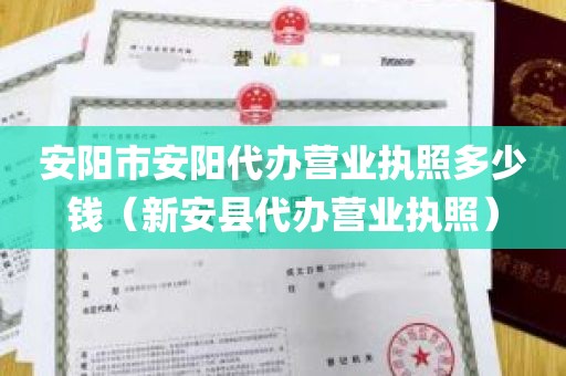 安阳市安阳代办营业执照多少钱（新安县代办营业执照）