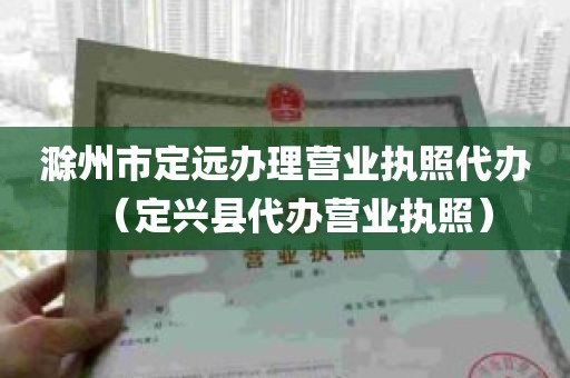 滁州市定远办理营业执照代办（定兴县代办营业执照）