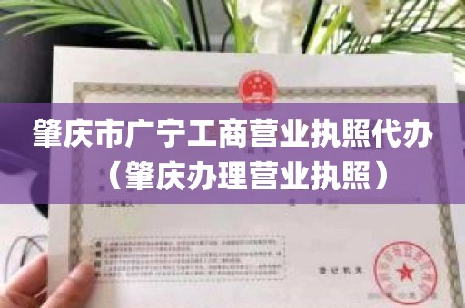 肇庆市广宁工商营业执照代办（肇庆办理营业执照）