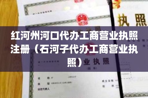 红河州河口代办工商营业执照注册（石河子代办工商营业执照）