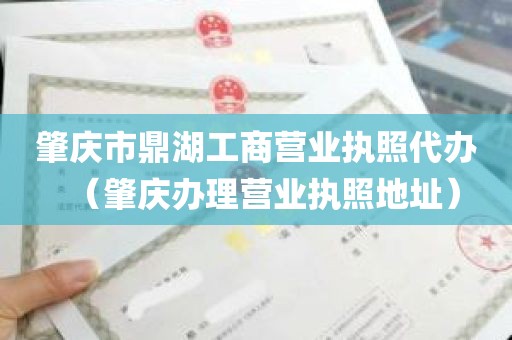 肇庆市鼎湖工商营业执照代办（肇庆办理营业执照地址）