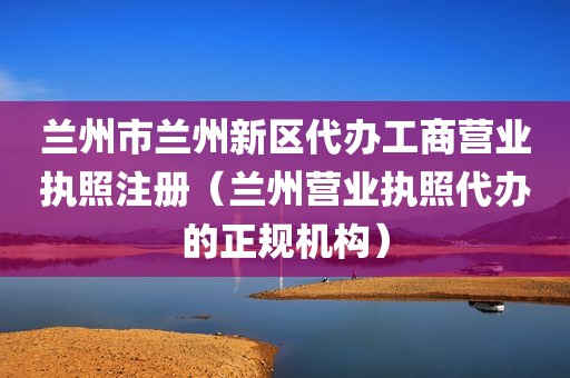 兰州市兰州新区代办工商营业执照注册（兰州营业执照代办的正规机构）