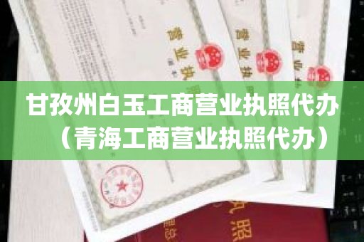 甘孜州白玉工商营业执照代办（青海工商营业执照代办）