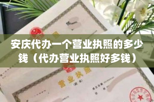 安庆代办一个营业执照的多少钱（代办营业执照好多钱）