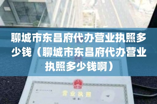 聊城市东昌府代办营业执照多少钱（聊城市东昌府代办营业执照多少钱啊）