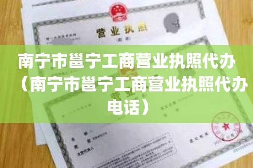 南宁市邕宁工商营业执照代办（南宁市邕宁工商营业执照代办电话）