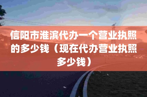 信阳市淮滨代办一个营业执照的多少钱（现在代办营业执照多少钱）