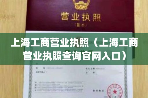 上海工商营业执照（上海工商营业执照查询官网入口）