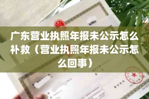 广东营业执照年报未公示怎么补救（营业执照年报未公示怎么回事）