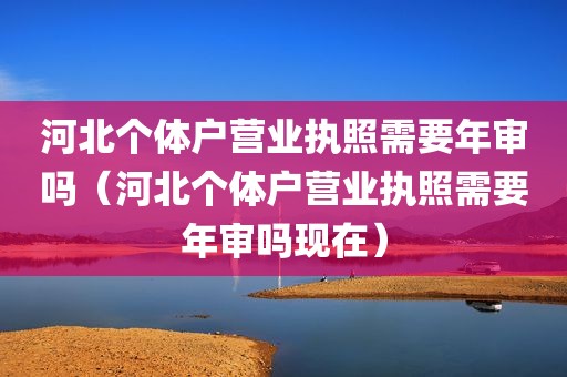 河北个体户营业执照需要年审吗（河北个体户营业执照需要年审吗现在）