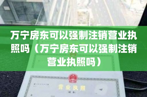 万宁房东可以强制注销营业执照吗（万宁房东可以强制注销营业执照吗）