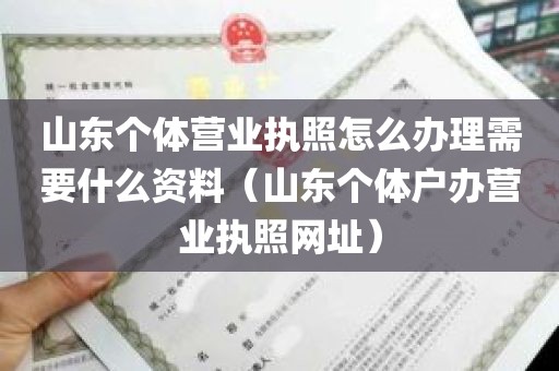 山东个体营业执照怎么办理需要什么资料（山东个体户办营业执照网址）