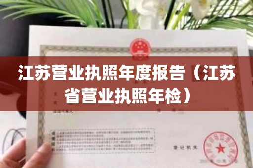 江苏营业执照年度报告（江苏省营业执照年检）