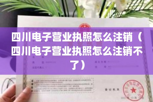 四川电子营业执照怎么注销（四川电子营业执照怎么注销不了）