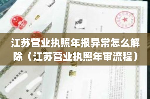 江苏营业执照年报异常怎么解除（江苏营业执照年审流程）