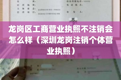 龙岗区工商营业执照不注销会怎么样（深圳龙岗注销个体营业执照）