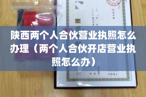 陕西两个人合伙营业执照怎么办理（两个人合伙开店营业执照怎么办）