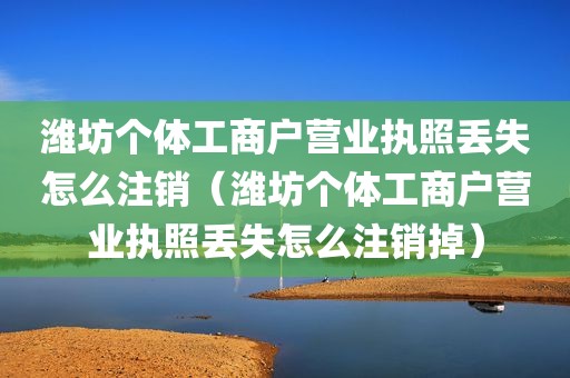 潍坊个体工商户营业执照丢失怎么注销（潍坊个体工商户营业执照丢失怎么注销掉）