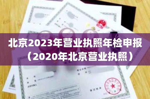 北京2023年营业执照年检申报（2020年北京营业执照）