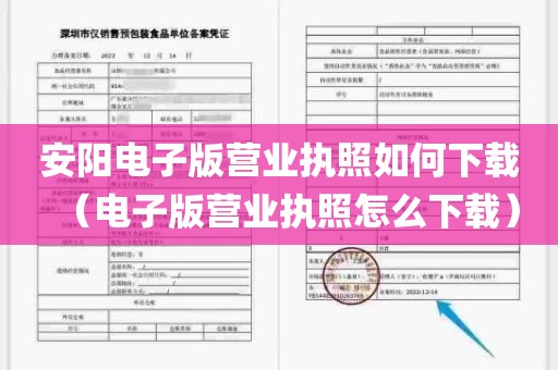 安阳电子版营业执照如何下载（电子版营业执照怎么下载）