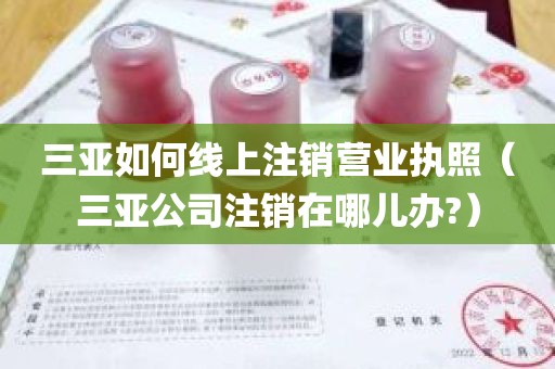 三亚如何线上注销营业执照（三亚公司注销在哪儿办?）