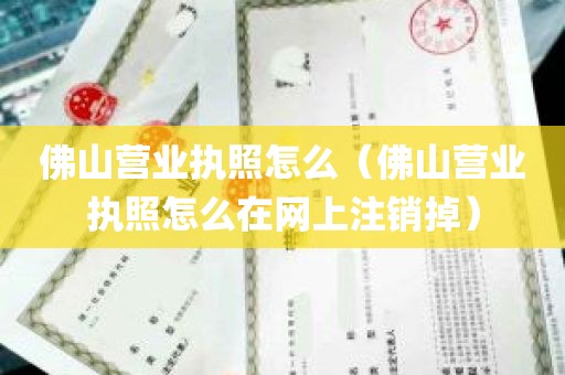 佛山营业执照怎么（佛山营业执照怎么在网上注销掉）