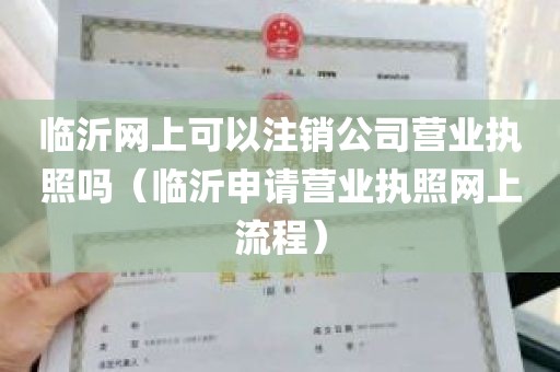 临沂网上可以注销公司营业执照吗（临沂申请营业执照网上流程）