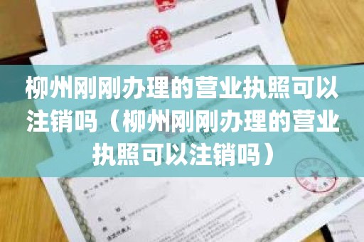 柳州刚刚办理的营业执照可以注销吗（柳州刚刚办理的营业执照可以注销吗）