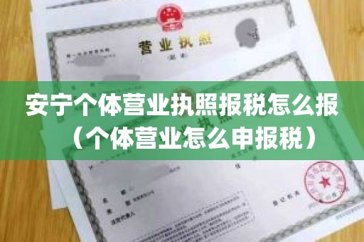 安宁个体营业执照报税怎么报（个体营业怎么申报税）