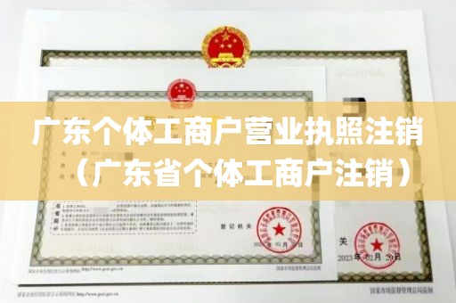 广东个体工商户营业执照注销（广东省个体工商户注销）