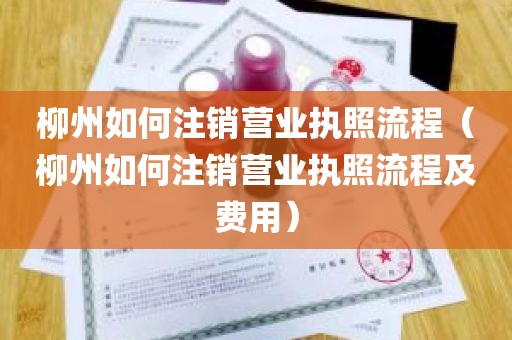 柳州如何注销营业执照流程（柳州如何注销营业执照流程及费用）