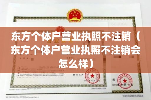 东方个体户营业执照不注销（东方个体户营业执照不注销会怎么样）