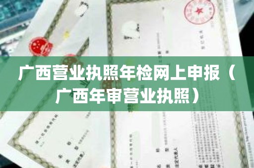 广西营业执照年检网上申报（广西年审营业执照）