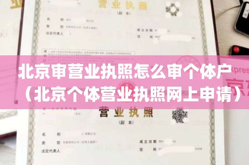 北京审营业执照怎么审个体户（北京个体营业执照网上申请）