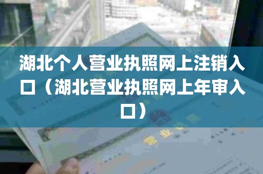 湖北个人营业执照网上注销入口（湖北营业执照网上年审入口）