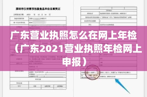 广东营业执照怎么在网上年检（广东2021营业执照年检网上申报）