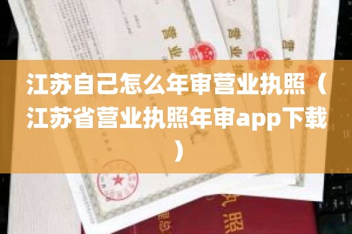 江苏自己怎么年审营业执照（江苏省营业执照年审app下载）