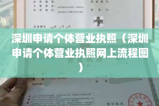 深圳申请个体营业执照（深圳申请个体营业执照网上流程图）