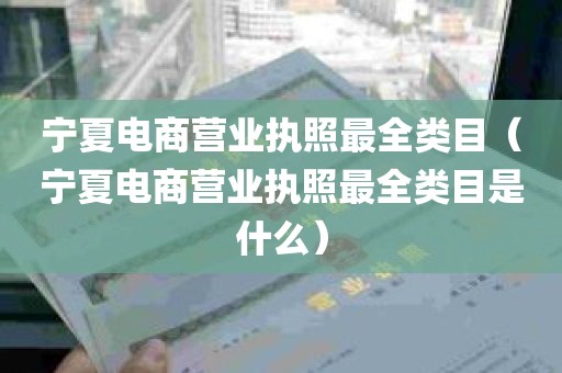 宁夏电商营业执照最全类目（宁夏电商营业执照最全类目是什么）