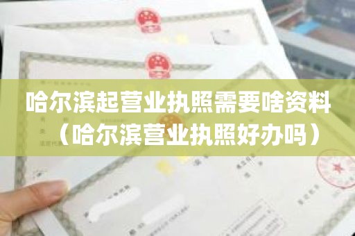 哈尔滨起营业执照需要啥资料（哈尔滨营业执照好办吗）