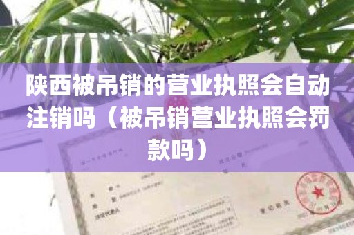 陕西被吊销的营业执照会自动注销吗（被吊销营业执照会罚款吗）