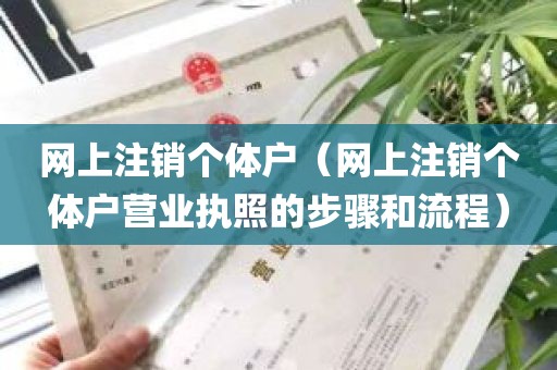 网上注销个体户（网上注销个体户营业执照的步骤和流程）