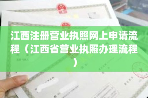 江西注册营业执照网上申请流程（江西省营业执照办理流程）