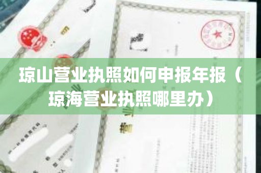 琼山营业执照如何申报年报（琼海营业执照哪里办）