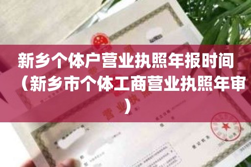 新乡个体户营业执照年报时间（新乡市个体工商营业执照年审）