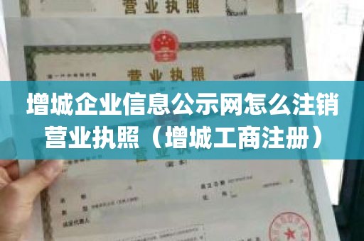 增城企业信息公示网怎么注销营业执照（增城工商注册）