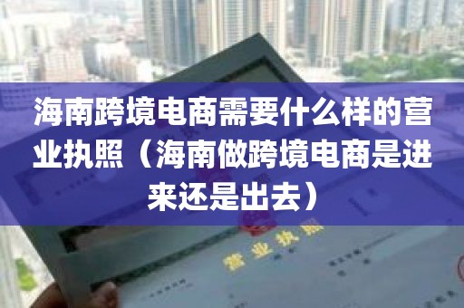 海南跨境电商需要什么样的营业执照（海南做跨境电商是进来还是出去）