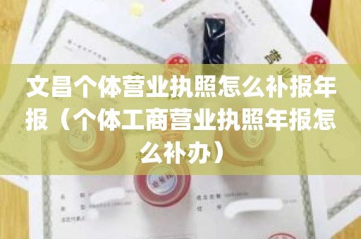 文昌个体营业执照怎么补报年报（个体工商营业执照年报怎么补办）